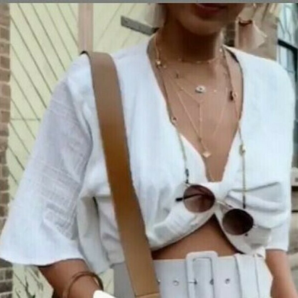 TIGERLILY Marsi Bell Sleeve Crop Top NWT RRP$99 - Picture 4 of 8